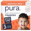 Pura Pannolini per Bambini Taglia 2, 29 pezzi, 3-6 kg, Pelle Sensibile e Ipoallergenica, Senza Tossine*, Blowout Blocker™, Indicatore di Bagnato, Fino a 12h Protezione Perdite
