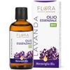 FLORA Olio Essenziale Lavanda 100 ml - 100% Puro BIO-CODEX - Distillazione a Vapore - Profumo Rilassante - per Diffusore, Profumatore Ambienti - Aroma Naturale per Alimenti
