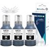 LCL Flacone di Inchiostro Compatible con 104 Nero Alta capacità Sostituzione per Epson ET-1810 ET-2710 ET-2711 ET-2714 ET-2720 ET-2721 ET-2726 ET-2810 ET-2811 ET-2812(3Pack)