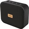 Marley House of Marley Jammin Mini Cassa Bluetooth Portatile con Audio Potente, Resistente agli Spruzzi IPX5 - Altoparlante Wireless con 14 h di Autonomia, Microfono Integrato - Materiali Sostenibili, Nero