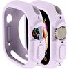 Yrzper Custodia compatibile con Apple Watch Ultra 3/Ultra 2/Ultra 49 mm, custodia a tutto tondo antiurto in silicone TPU, custodia protettiva bumper leggera e antiurto antigraffio (viola)