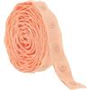 Rebower 2 Iarde Nastro di Plastica Con Bottoni Automatici, Tessuti per Tappezzeria per Cucire, Chiusura in Poliestere, [Per Cucire Tessuti, Progetti Fai Da Te] - Rosa Antico / 18mm