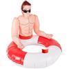 Smiffys Salvagente gonfiabile, Rosso e bianco, 88 cm / 35 pollici Halloween