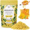 VEGISHINE Cera D'api Gialla Biologica 908G, Cera D'api Gialla Pura e Naturale al 100% per La Cura Della Pelle Fai Da Te, Balsamo per Labbra, Smalto, Lozione