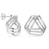LeCalla Orecchini a bottone Love Knot in argento Sterling 925 per donna | Design classici, texturizzati, orecchini a bottone con nodi celtici texturizzati, gioielli regalo per compleanno, anniversario