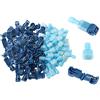 Aiqeer 100 Pezzi T-Tap Connettore Terminale, T-Tap Filo Elettrico Connettore, T-Tap Rapido Connettore e Isolato Maschio Spade Connettore Kit (Blu / 50 Paia)