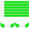 Catime 100 Pezzi Braccialetti di Identificazione per Eventi, Impermeabili Braccialetti in Carta con Chiusura Adesiva, Sicurezza Braccialetti d'ingresso per Club Feste, 25 x 2 cm (Verde)