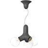 Next DNA lampada a sospensione 3 luci, E27, DNA-PL-SINGLE-3-GM, DNA [Lampade per Interni > Lampade a Sospensione]