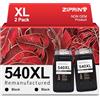 ZIPRINT PG-540 XL Nero Compatibile per Canon 540 PG-540XL per Canon TS5150 TS5151 MG3650 MG3650s MG4250 MG3150 MG3250 MX475 (2 nero-pack)
