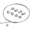 SopwMap 1,2M Cavo Frizione Universale di in Acciaio Galvanizzato per 2 Morsetti, Cavo Dell'acceleratore, Adatto per Moto, Cross, Dirt Bike - Kit di Riparazione e Sostituzione per Due Ruote Motorizzate