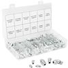 YUNXCNA Set di Ingrassatori, M6 M8 M10 Grasso Raccordo Assortimento, 130 Pezzi Ingrassatori Testine, Raccordo per Ingrassatore in Metallo in Dritto e Angolato 45° 90°, Ingrassatori Testina per Auto