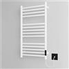 Manissa Scaldasalviette Elettrico Bagno Acciaio Inox 400x720mm Bianco - Riscaldamento Rapido Design Moderno Anticorrosione - Termoarredo Elettrico