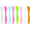 Wopanxye Confezione da 24 spatole cosmetiche per maschera per il trucco, cucchiaio di plastica usa e getta, 8 raschietti colorati, multiuso per la miscelazione fai da te, cura della pelle