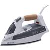Ariete Steam Iron 6232 Grey - Ferro da stiro con piastra Acciaio Inox - manico in sughero - serbatoio 300 ml - 2200 Watt - Bianco e grigio