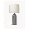 GUBI Lampada da terra con luce regolabile e base in marmo Gravity, alt. 120 cm - Grigio