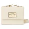 Iceberg Borsa Iceberg in pelle saffiano con tracolla e placca logata donna