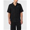 Philipp Plein Camicia Philipp Plein manica corta in lino con logo tattoo e applicazione di strass
