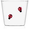 ICHENDORF Pic Nic Tumbler Bicchiere con Coccinelle 350ml Vetro Borosilicato