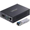StarTech.com Media Converter Fibra LC Monomodale (SM) per reti Gigabit 10/100/1000, Standalone, RJ45 a fibra LC, 40 km, TAA [MCM1110SMLC40]