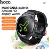 HOCO 1.43 pollici AMOLED GPS Sport Touch Screen Orologio Bluetooth 5.3 Frequenza cardiaca Monitoraggio dell'ossigeno del sonno Versione chiamata Smart Watch