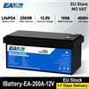 EASUN POWER Easun LifePO4 200Ah 2560W 12V 12.8V Batteria Grado A BMS Parallelo e personalizzabile + 4000 Ciclo di durata Polonia Stock per la casa