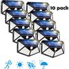PDQ Lampada Solare da Parete per Esterni 100 LED con Sensore di Movimento PIR, Impermeabile IP65, Alimentata a Energia Solare per Decorazione Giardino e Strada