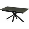 CAPALDO Tavolo Da Pranzo Allungabile 90x140-200 Cm Effetto Pietra Grigio
