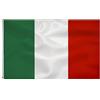 TCTOHZNG Bandiera Italiana 90 x 150 cm-Bandiera Italia Poliestere Metallo Occhielli all'aperto Bandiera dell'Italia Colore vivido e Adatto per uso interno ed esterno Italian Flag