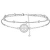 Hifeeled Bracciale Nodo Celtico Donna Argento 925 Bracciale Antiallergici Regali per Donna Moglie Figlia - Regolabile |16cm+4cm|