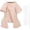 Fybida Corpo in Stoffa per Bambole Reborn Fybida, Morbido e Accogliente, Dimensioni Multiple con 5 Fascette per Cavi, 1 Corpo in Stoffa x Bambino Reborn per Kit di 20 Pollici
