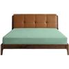 Lirex Lenzuola Letto Singolo 90 x 200 cm,100% Cotone 300 Fili Coprimaterasso Singolo,Lenzuolo con angoli singolo,Certificato Oeko-Tex,Verde Chiaro