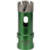 Vearter Punta per piastrelle a secco, 20 mm, attacco filettato M14, sega a tazza saldata a vuoto, per muratura, corona per piastrelle, marmo, granito, porcellana, cemento e pietra al quarzo