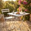 MIlani Home ROMANUS - tavolo da giardino quadrato pieghevole in ferro