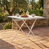 MIlani Home ROMANUS - tavolo da giardino quadrato pieghevole in ferro