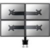 Newstar Supporto monitor NewStar - Braccio per monitor quadruplo LCD/LED/TFT fino a 27" max 32kg nero [FPMA-D700D4]