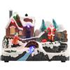 TIMSTOR Villaggio Scena Paesaggio di Natale Animato Decorazione Natalizia 14,5cm LED