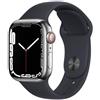 Apple Watch Series 7 (2021) GPS + Cellular 41 mm - Acciaio inossidabile Argento - refurbished