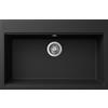 Elleci Lavello Elleci Incasso 1 vasca 79x51 Time 130 Granitek nero LG213040