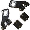 Riloer Kit di riparazione staffa faro anteriore Riloer, accessori auto di ricambio per lato sinistro e destro, nero, compatibile con Audi Q5 2009-2012 8R1998122 8R1998121