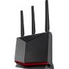 ASUS Router Asus RT-BE86U - WiFi 7 Dual-Band fino a 6800 Mbps, rete combinata di 20G, porta WAN/LAN da 10 Gbps, fino a quattro porte LAN da 2,5 Gbps, Nero