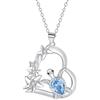 Hifeeled Collana Tartaruga Donna Argento Sterling 925 Ocean Collana Antiallergica, Regali per Donna Moglie Figlia - Regolabile |45cm+5|