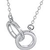 Hifeeled Collana Donna Argento Sterling 925 Ciondolo con Zirconia Cubica,Gioielli Regali per Donna -Anallergica |45cm+5|