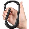 SURDOCA Ganci per passeggino, grandi ganci per passeggino per borse, clip e ganci universali per passeggino, gancio mamma per passeggino resistente, accessori per passeggino per mamma tutto nero 1