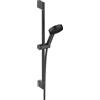 hansgrohe Pulsify Select S Set doccia 105 3 tipi di getto Relax EcoSmart con asta doccia 65 cm, nero opaco, 24161670