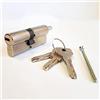 CISA 10G30210012; Cilindro Europeo C2000; Ottone Nichelato; 33/33 mm; Predisposto per Montaggio Pomolo