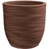 Vaso Tondo Elegante da Interno Esterno Rhea Elegance Ø30 H30 - Nicoli, CORTEN