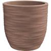Vaso Tondo Elegante da Interno Esterno Rhea Elegance Ø30 H30 - Nicoli, AVANA
