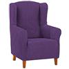 Martina Home Copripoltona sillón Relax, Morado, Orejero, Indiana