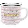 Gruss & Co 46978 Becher Schwesterherz, New Bone China Porzellan, 35 cl