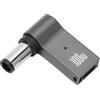 PUSOKEI Adattatore da USB C a DC, Convertitore da USB C Femmina a Maschio DC 7.4x5.0mm, Connettore per Caricabatterie Portatile Ad Angolo Retto 100W 5A PD per Laptop